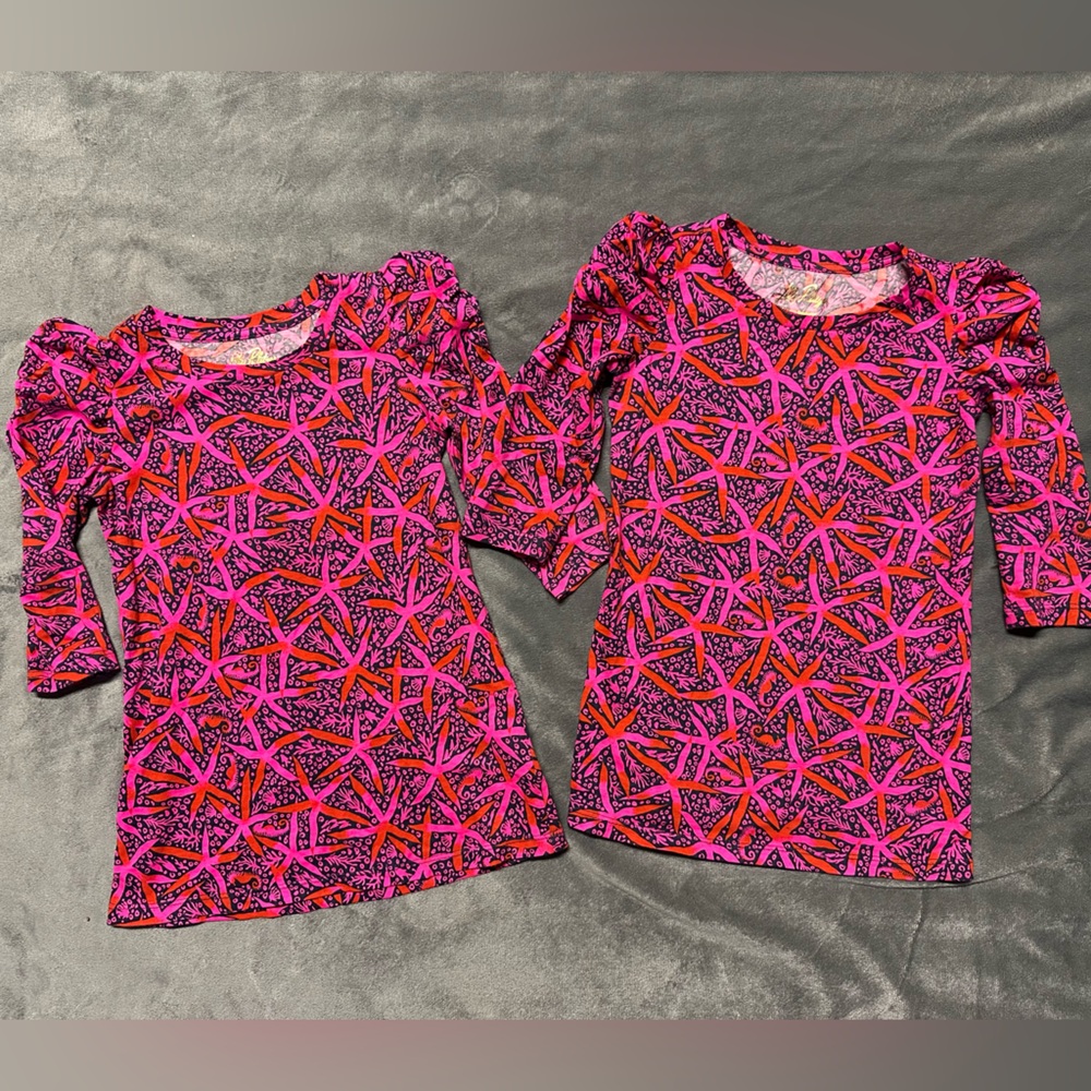 Lilly Pulitzer Pink and Red Coral Print dress